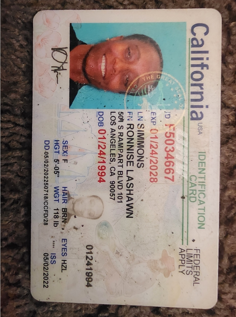 美国:CA州DL正面(USA:CA state DLs front only)