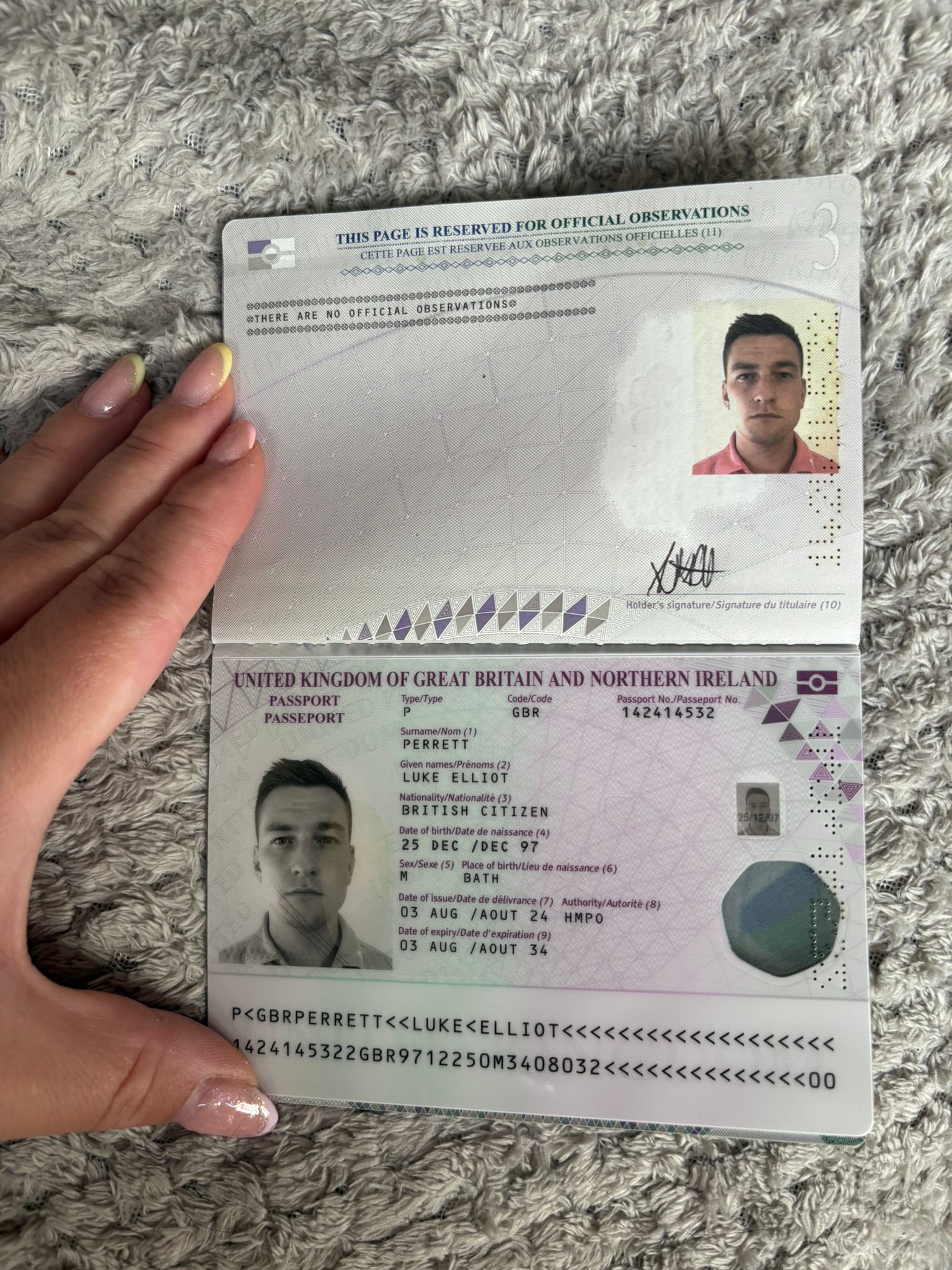 英国:DL正反/护照+账单(UK:DL front&back/passport+bill)